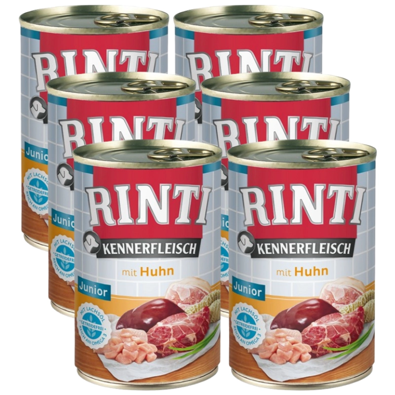 Rinti Kennerfleisch kurczak junior 400 g × 6