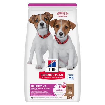 Hill's Science Plan jagnięcina puppy małe rasy 3 kg
