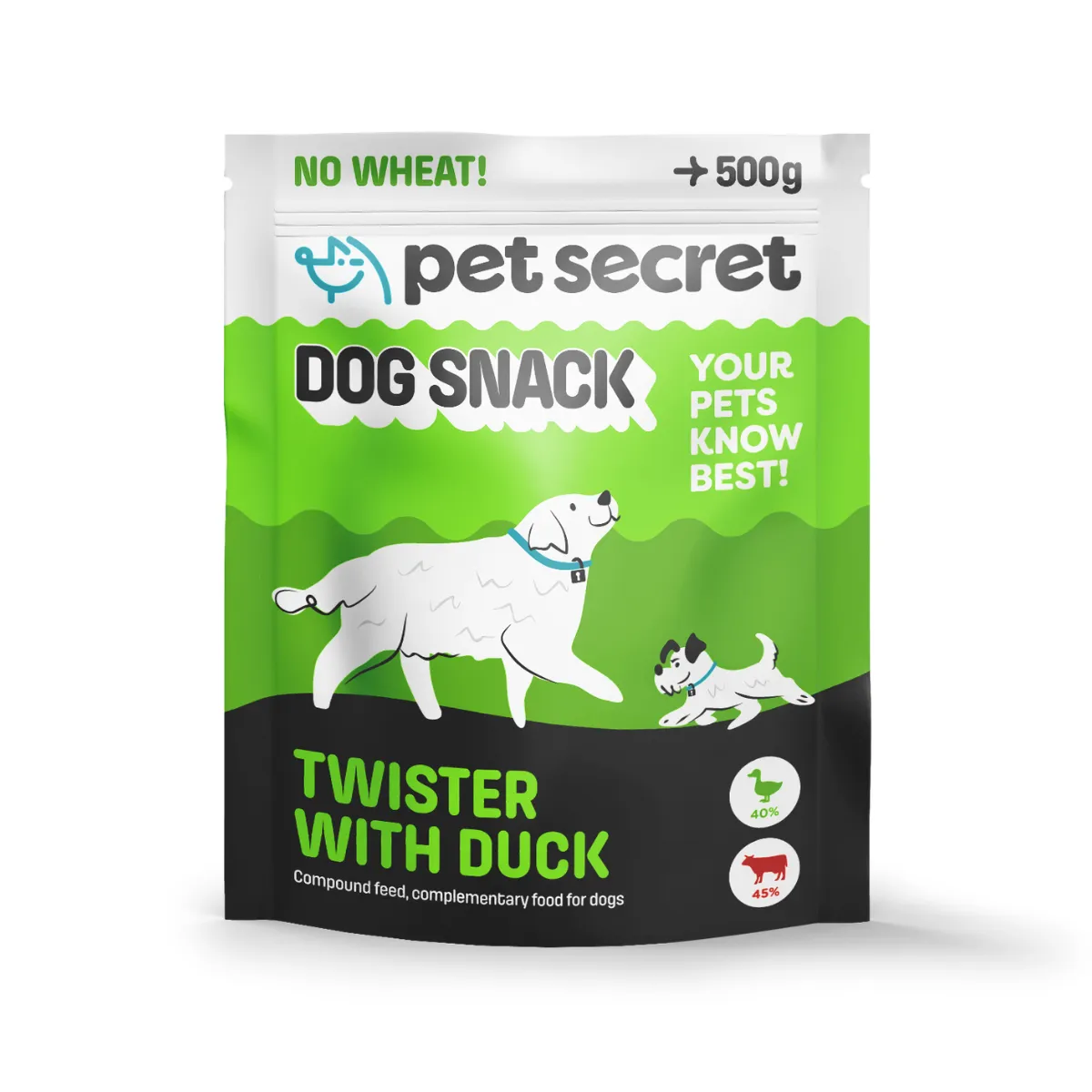 Pet Secret twister z kaczką 500 g
