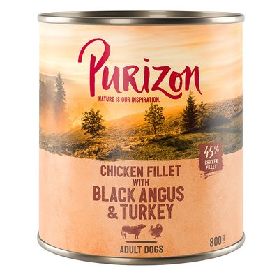 Purizon indyk, wołowina adult 800 g × 6