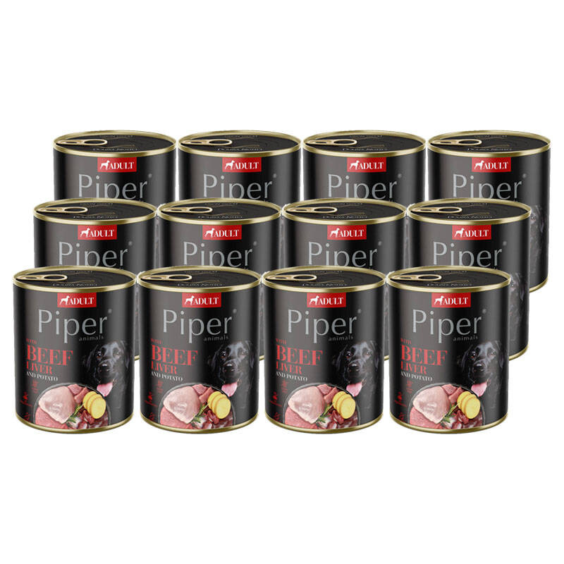Piper Animals wołowina z ziemniakiem adult 800 g × 12