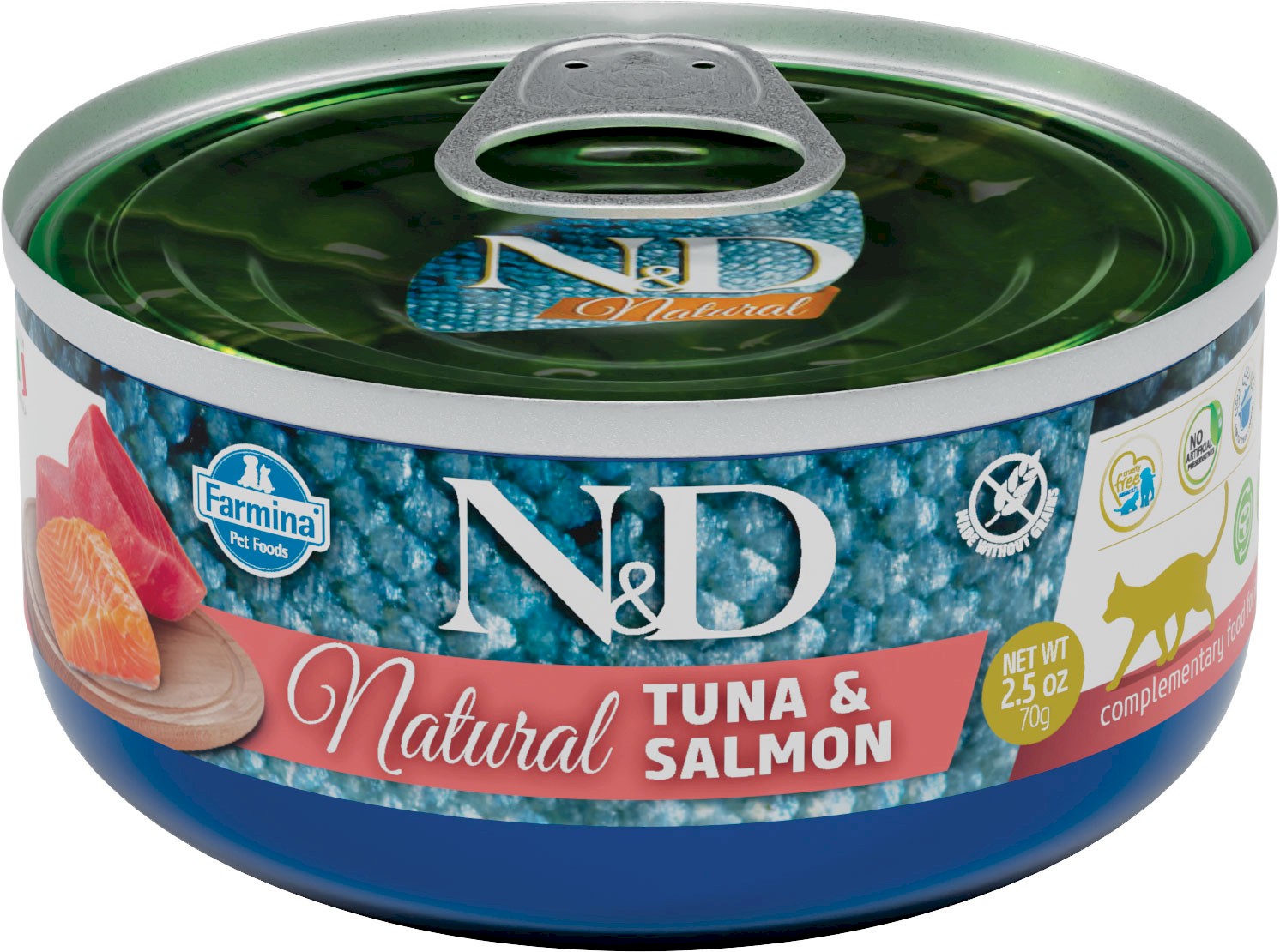 Farmina N&D Natural tuńczyk, łosoś w bulionie adult 70 g