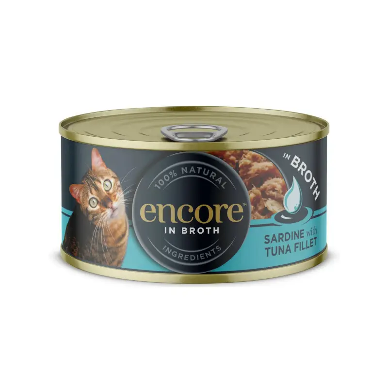 Encore In Broth sardynka, tuńczyk w bulionie adult 70 g