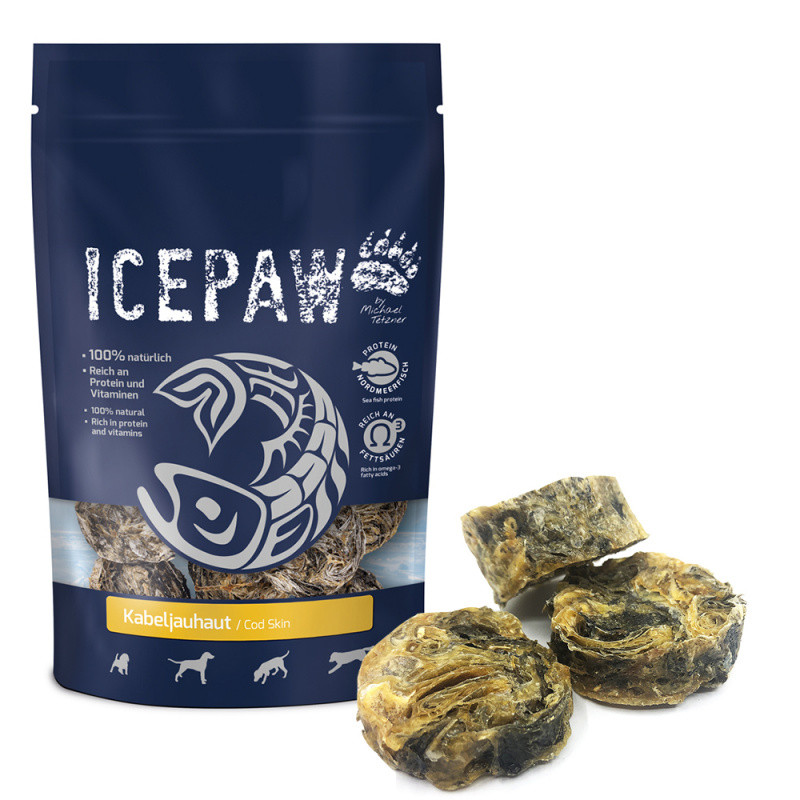 ICEPAW Kabeljauhaut skóra dorsza 100 g