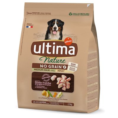 Ultima Nature No Grain indyk adult średnie rasy, duże rasy 2.7 kg × 3