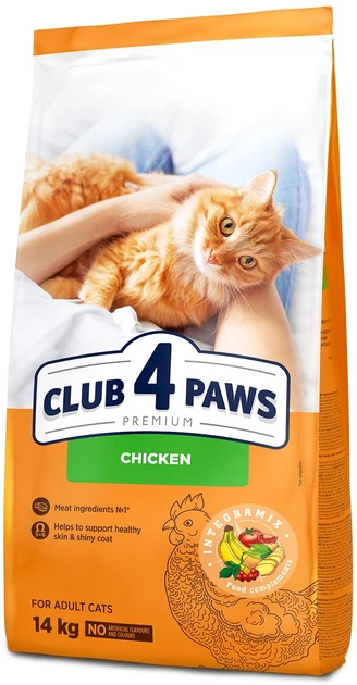 Club 4 Paws Premium Hairball kurczak adult 14 kg