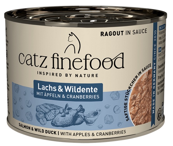 Catz Finefood Ragout kaczka, łosoś w sosie 190 g