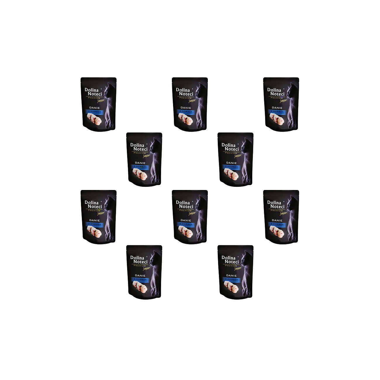 Dolina Noteci Premium dorsz pasztet kitten 85 g × 10