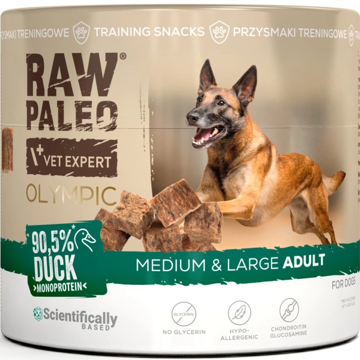 VetExpert Raw Paleo Olympic kaczka adult średnie i duże rasy 90 g