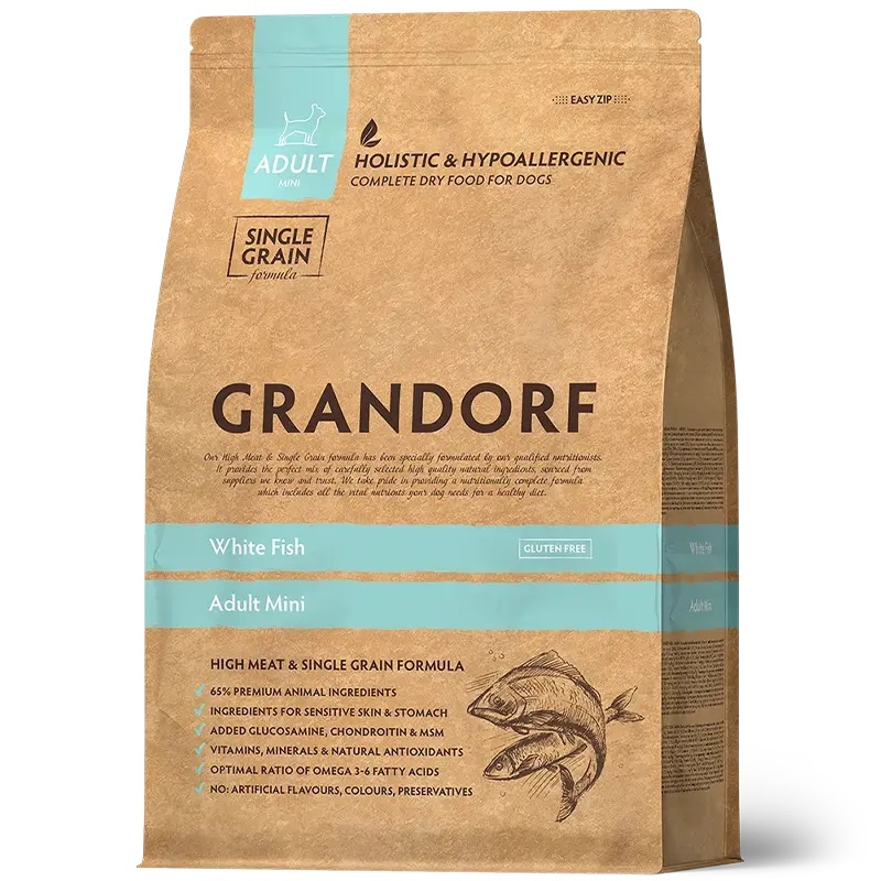 Grandorf biała ryba adult małe rasy 3 kg