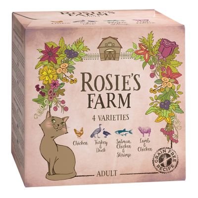 Rosie's Farm mix smaków adult 100 g × 4