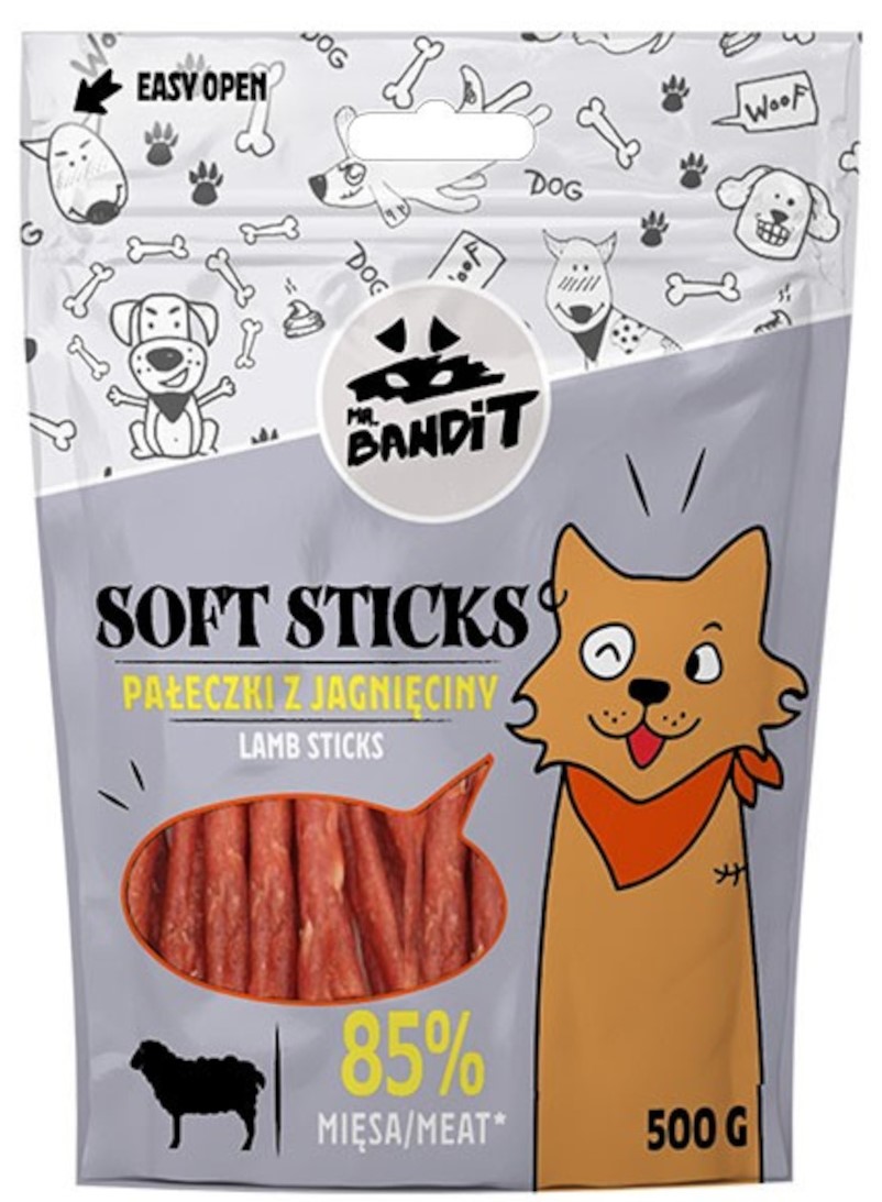 Mr. Bandit Soft Sticks jagnięcina 500 g