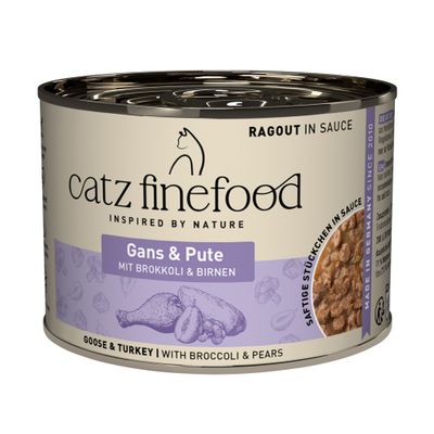 Catz Finefood Ragout gęsina, indyk w sosie adult 190 g × 6