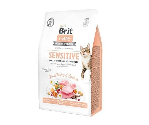 Brit Care Sensitive indyk, łosoś adult 2 kg