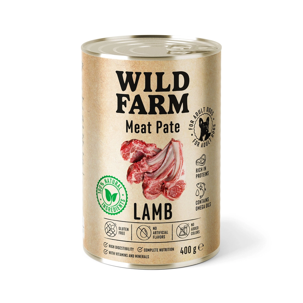 Wild Farm Pate jagnięcina adult 400 g