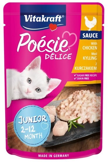 Vitakraft Poesie Deli Sauce kurczak kitten 85 g