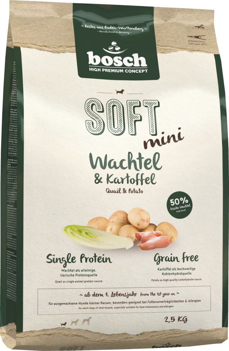 Bosch HPC Soft Mini przepiórka adult małe rasy 2,5 kg