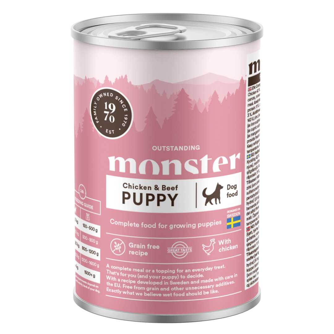 Monster kurczak, wołowina junior 400 g