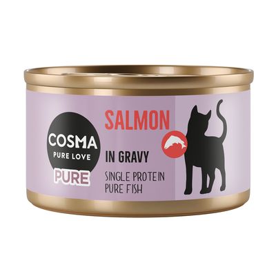 Cosma Pure łosoś w sosie adult 80 g × 24