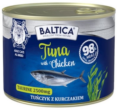 Baltica Excellent Skin & Coat tuńczyk z kurczakiem adult 185 g