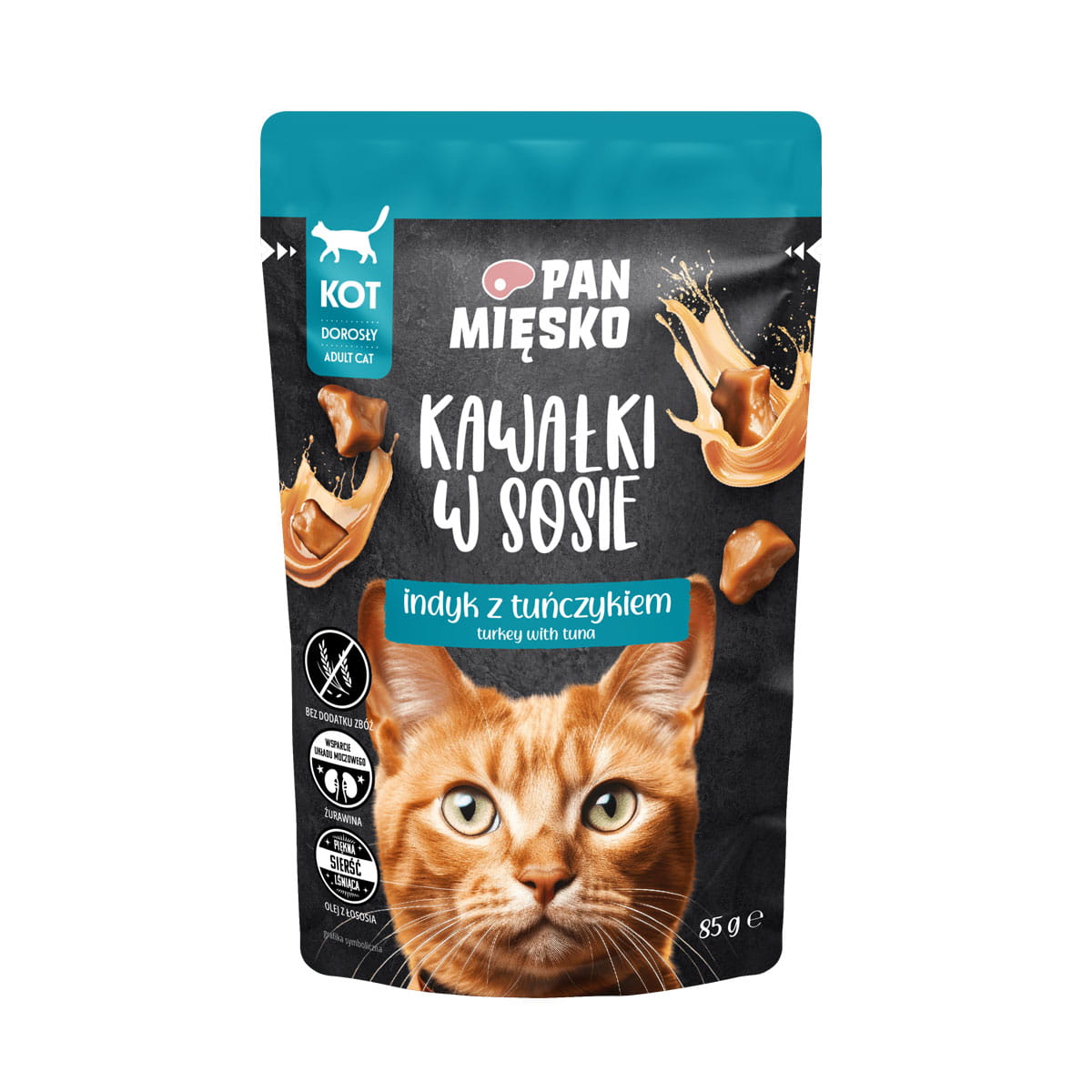 Pan Mięsko indyk, tuńczyk w sosie adult 85 g