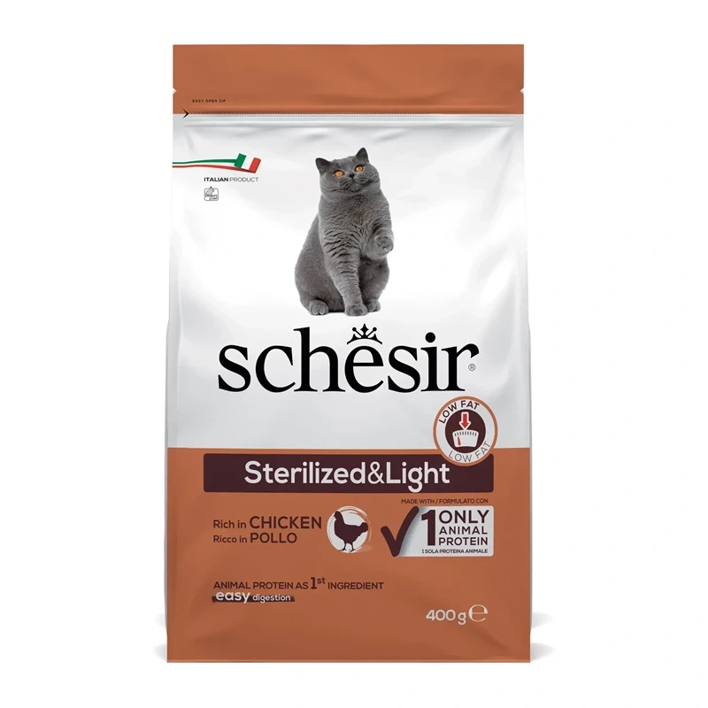 Schesir Sterilized&Light kurczak adult 400 g