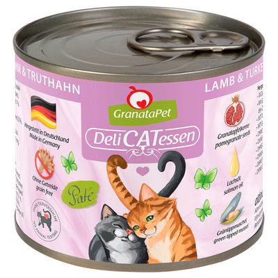 GranataPet DeliCatessen Sensitive indyk, jagnięcina 200 g × 12