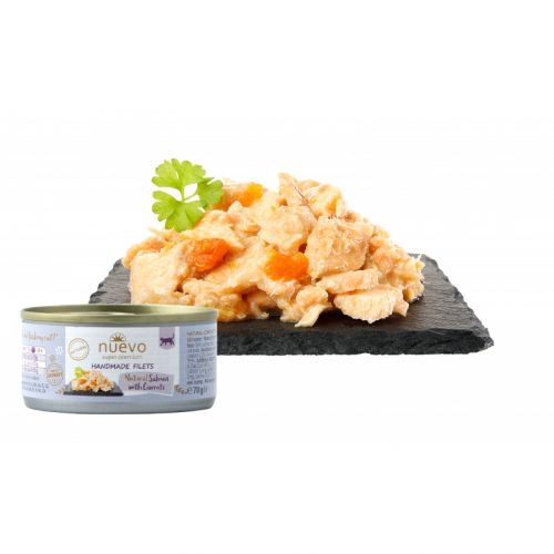 Nuevo Handmade Filets łosoś z marchewką kawałki 70 g