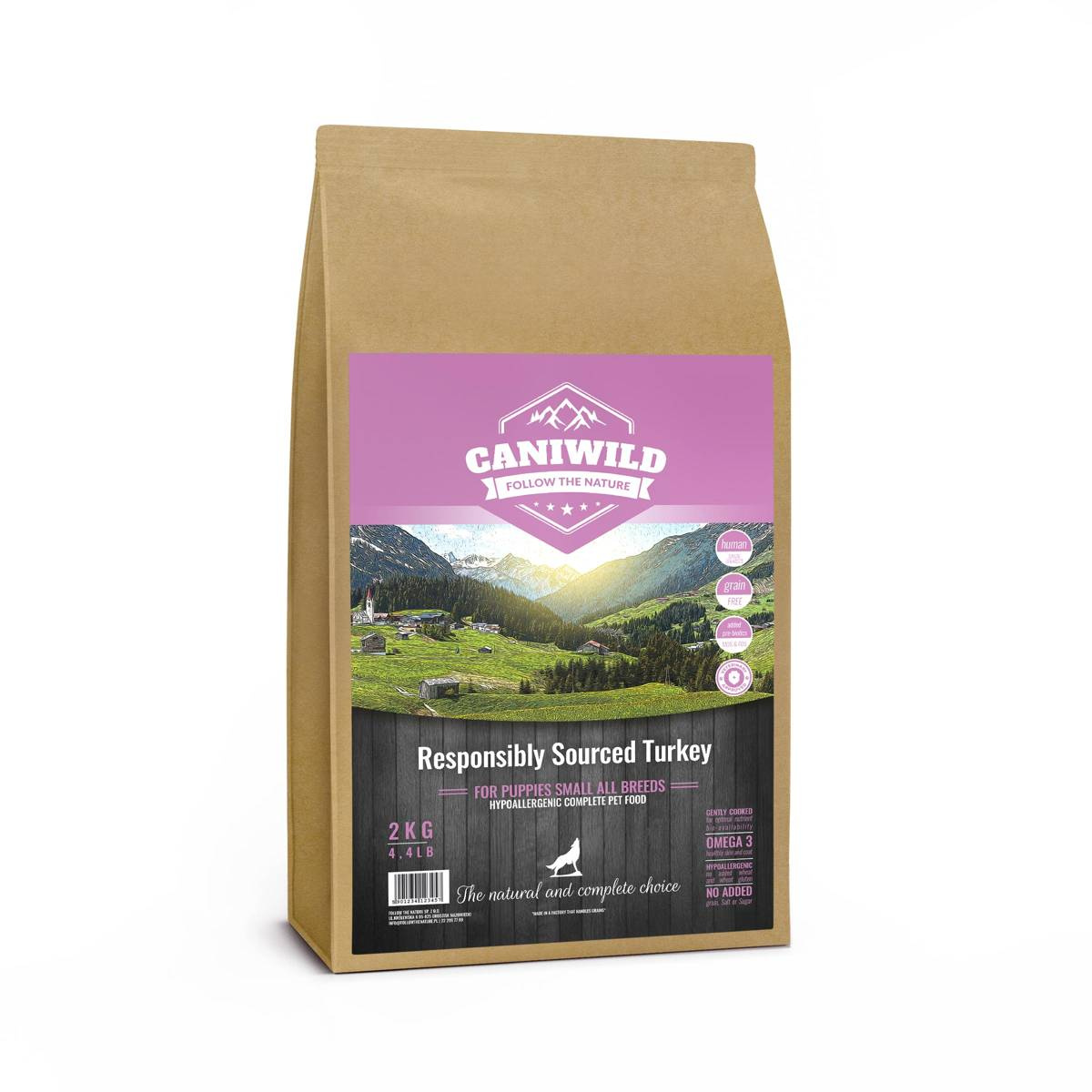 Caniwild Responsibly Sourced indyk, kaczka junior małe rasy 2 kg