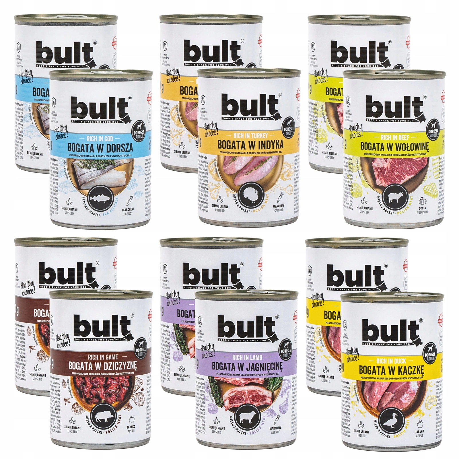 Bult mix smaków 800 g × 12