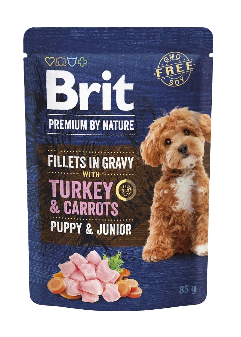 Brit Premium by Nature indyk z marchewką junior 85 g