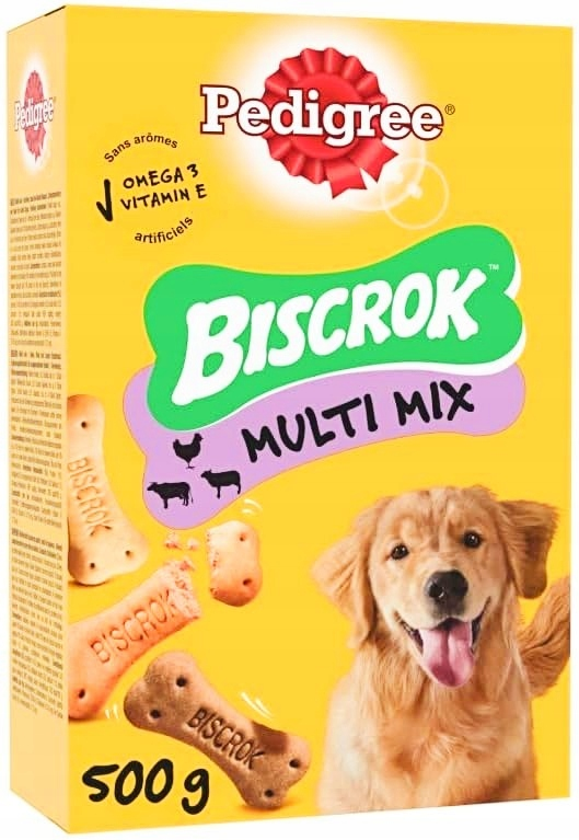 Pedigree Biscrok jagnięcina, kurczak, wołowina 500 g × 12