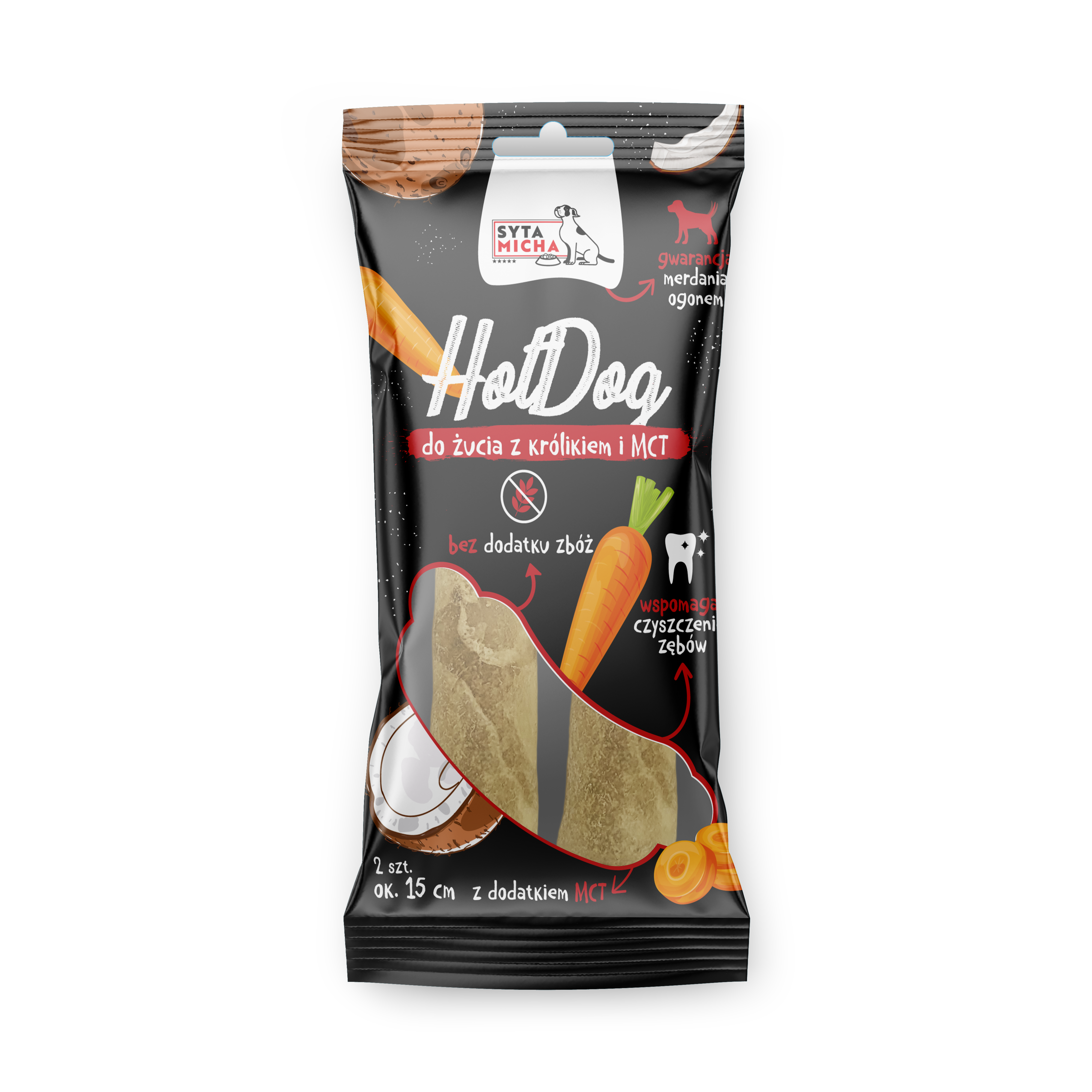Syta Micha Hot Dog królik 75 g × 2