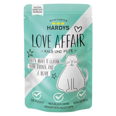 Hardys Love Affair cielęcina, indyk pasztet adult 100 g × 12