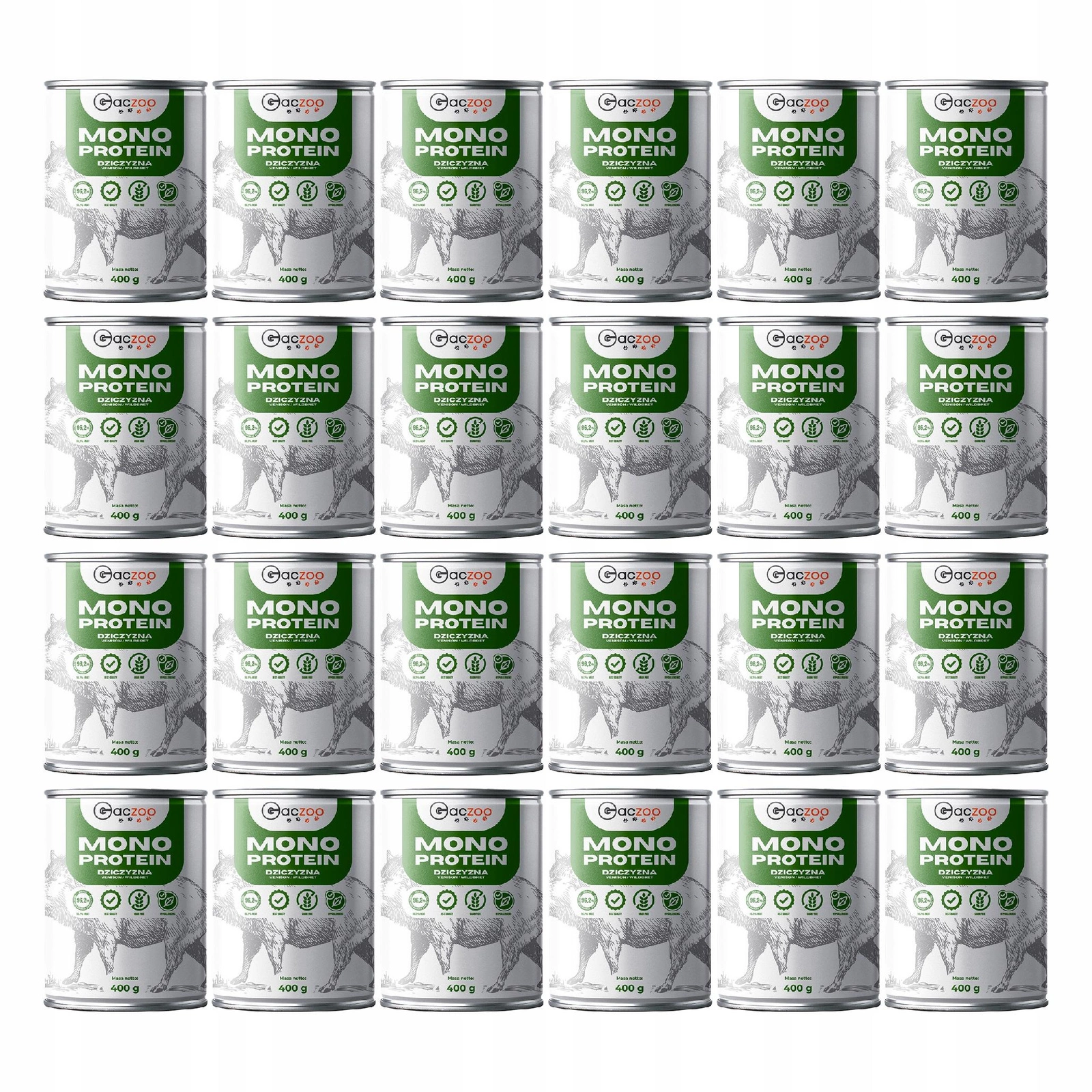 Gaczoo Mono Protein dziczyzna adult 400 g × 24
