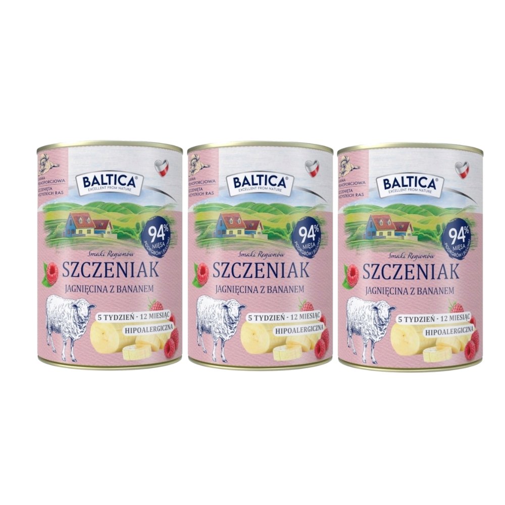 Baltica Smaki Regionów jagnięcina 400 g × 3