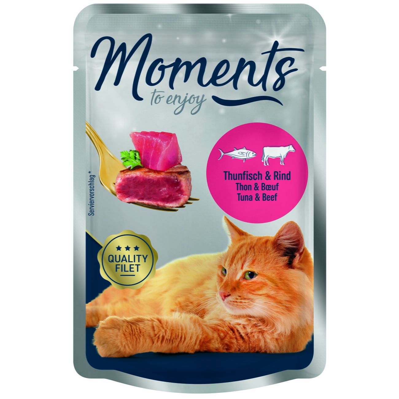 Moments tuńczyk, wołowina w sosie adult 70 g × 12