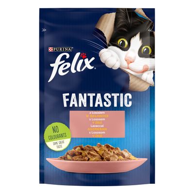 Purina Felix Fantastic łosoś w galaretce adult 85 g × 52