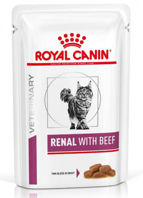 Royal Canin Renal wołowina w sosie adult 85 g × 12