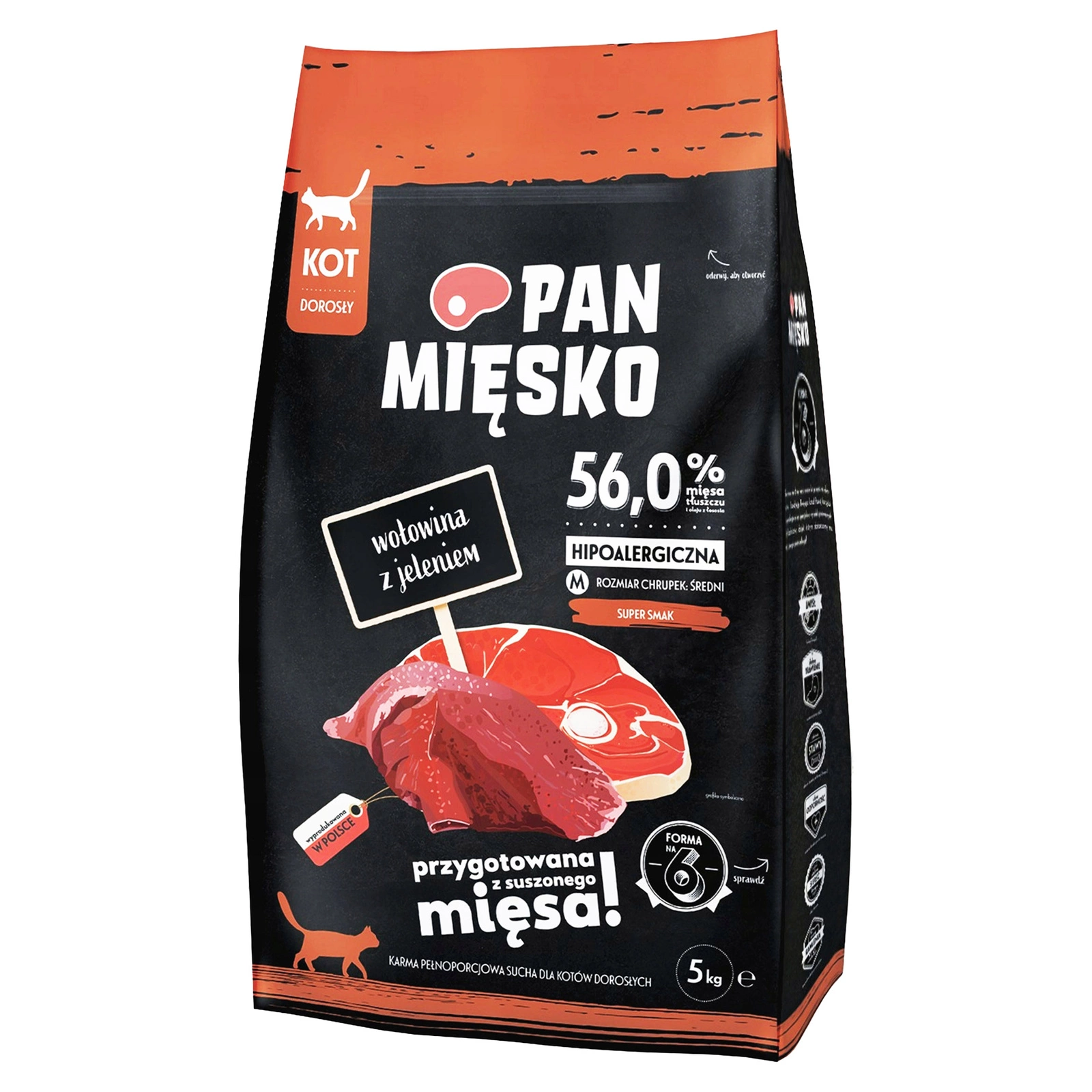 Pan Mięsko Sensitive jeleń, wołowina adult 5 kg