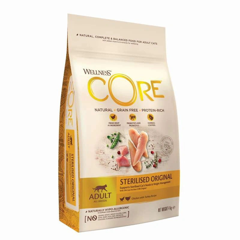 Wellness CORE Original Sterilised indyk, kurczak adult 4 kg