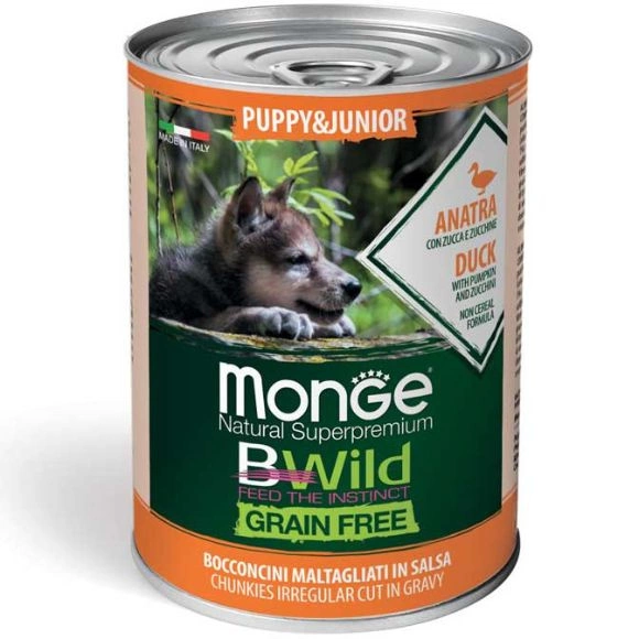 Monge Bwild kaczka puppy 400 g