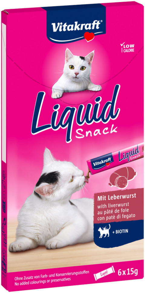 Vitakraft Liquid Snack wątróbka 15 g × 6