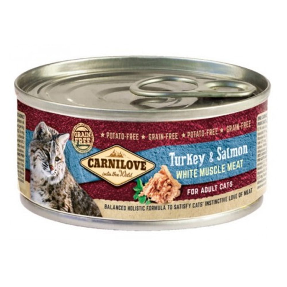Carnilove indyk, łosoś kawałki adult 100 g