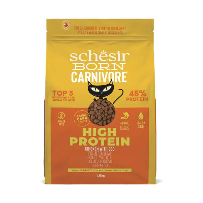 Schesir Born Carnivore kurczak z jajkiem adult 1,25 kg