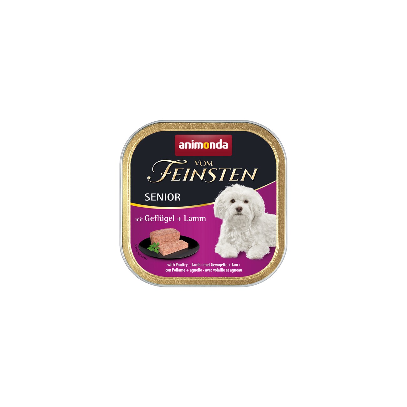 Animonda Vom Feinsten drób, jagnięcina senior 150 g × 22