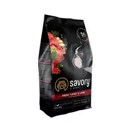 Savory indyk, jagnięcina adult małe rasy 8 kg
