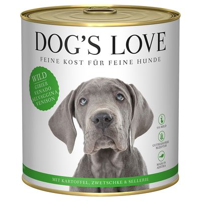 Dog's Love dziczyzna adult 800 g × 6