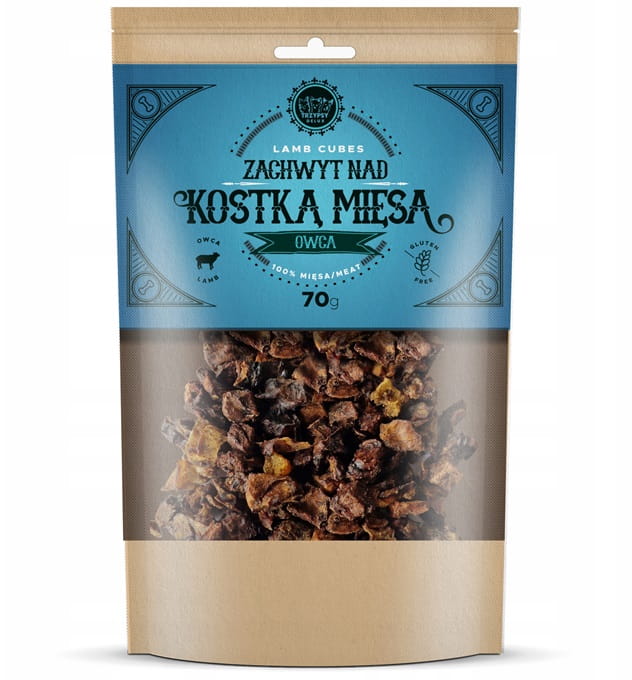 Trzy Psy Zachwyt Nad Kostką Mięsa jagnięcina 70 g