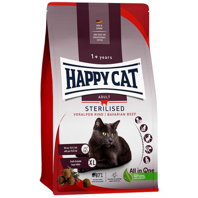 Happy Cat Supreme Sterilised wołowina adult 4 kg × 2